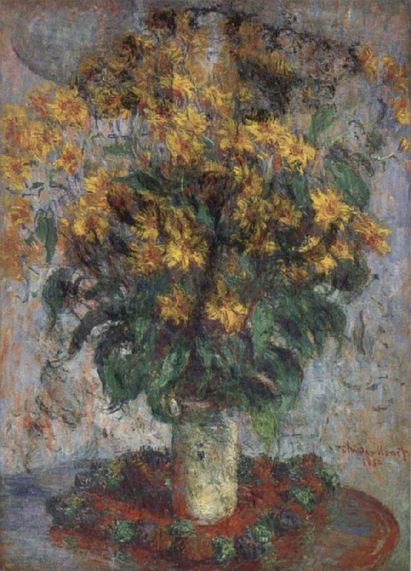 Claude Monet Jerusalem Artichoke Flowers